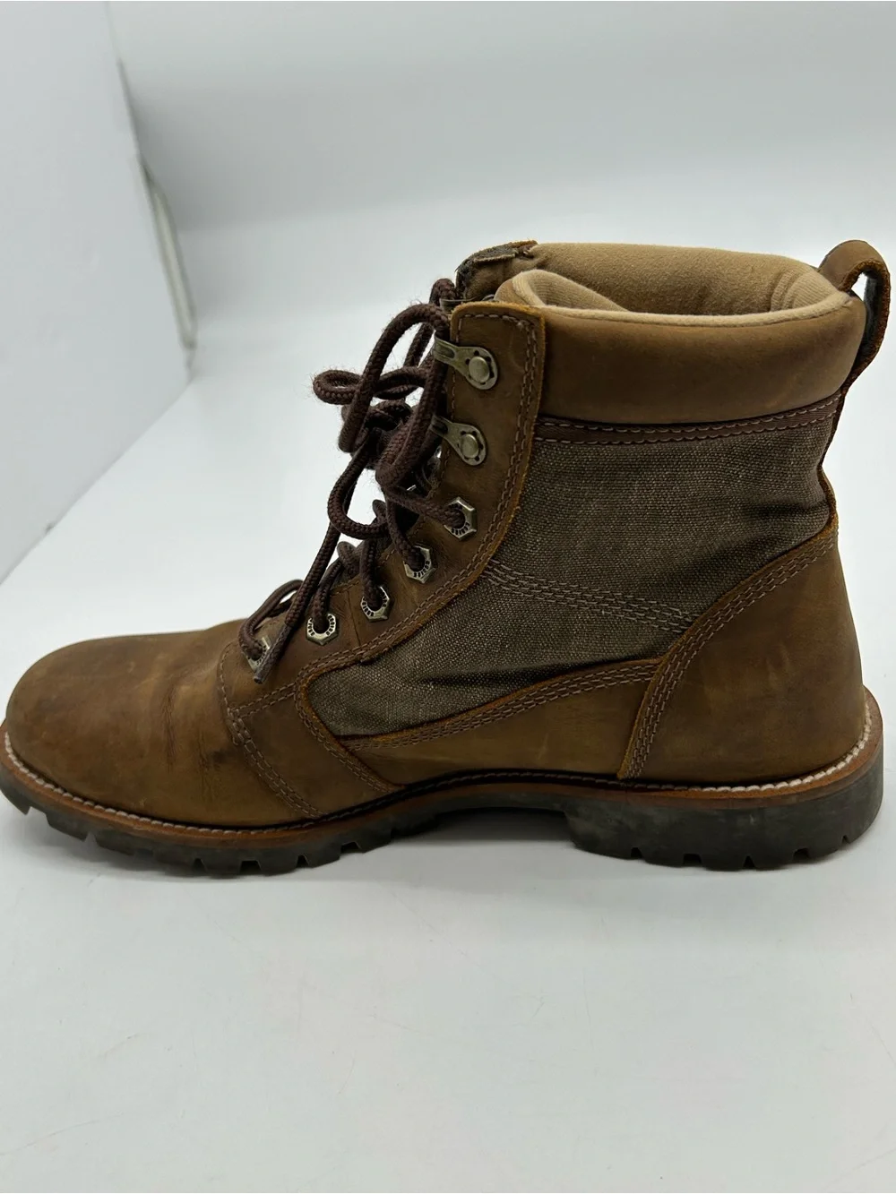 Kodiak Men’s Thane Waterproof Brown Leather Lace-Up Work Boots 11